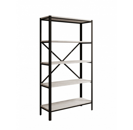 Regál Rene Černý+Beton Regál Rene Černý+Beton