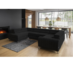Rohová sedací souprava ve tvaru U LOUIS, Vero 10 levá