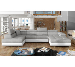 Sedací souprava ve tvaru U RODRIGO, Sawana 21 / Soft 17 levá