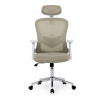 Kancelářská židle, houpací mechanismus, béžová síťovina, KA-K2031 BGE