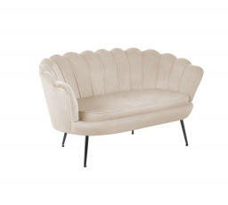 Sofa SF1-FXJG sametová béžová , nohy černé