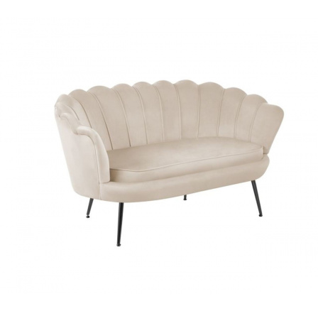 Sofa SF1-FXJG sametová béžová , nohy černé