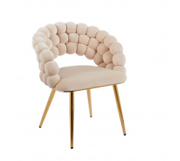 Židle velvet béžová K20-FXJG G