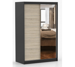 Šatní skříň NOEMI 05, Černá/Sonoma