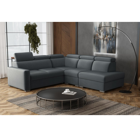 Sedací souprava Petrit VIII pravá Paros tmavě šedá