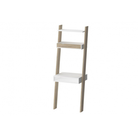 Regál RETRO 389, Bílá/Dub Regál RETRO 389, Bílá/Dub