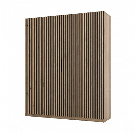 Skříň Keny XV - dub evoke/černá