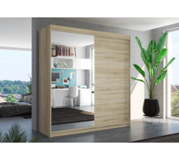 Posuvná skříň se zrcadlem DELLA 200 Sonoma+Sonoma