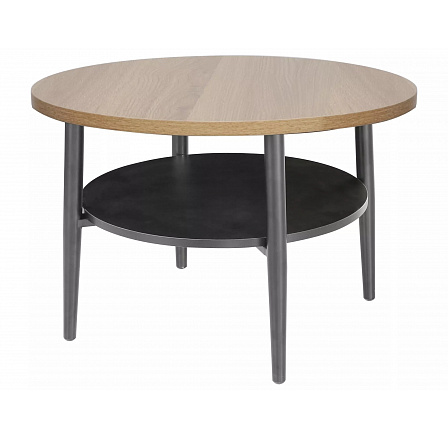 Konferenční stolek ELLA B, Dub/ Černá Konferenční stolek ELLA B, Dub/ Černá