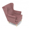 Křeslo ušák, růžová látka, AK-388 PINK2
