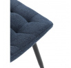 Jídelní židle, modrá, látka, HC-462 BLUE2