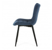 Jídelní židle, modrá, látka, HC-462 BLUE2