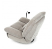 Polohovací křeslo, elektrické zabudované ovládání, béžová, látka, TV-7089 LAN2