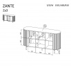 Komoda ZANTE - ZA3, Kašmír