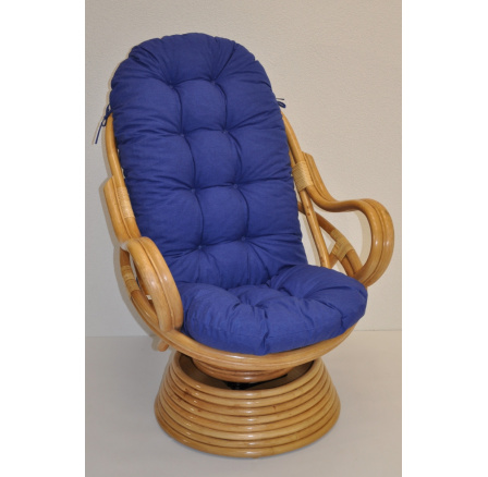 Polstr na křeslo Swivel modrý melír Polstr na křeslo Swivel modrý melír