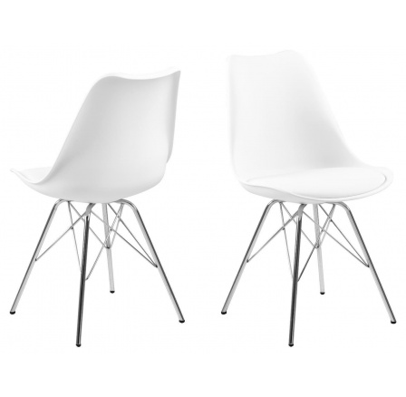 Židle Eris PP bílá/chromová