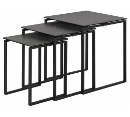 Sada stolků Katrine černá