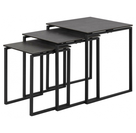 Sada stolků Katrine černá