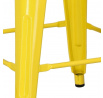 Barová židle Paris 66 cm žlutá inspirovaná Tolix