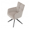 Jídelní židle, béžová, látka, DCH-P3170 LAN2