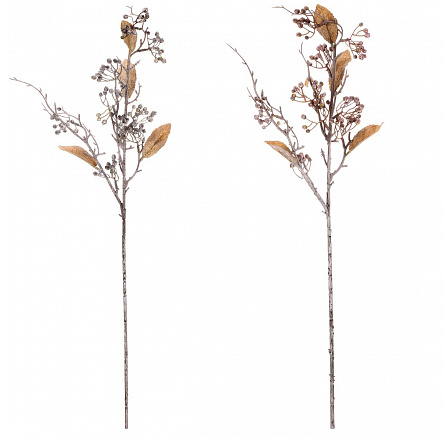 Větev s bobulemi - umělá, mix 2 barev, cena za 1 ks