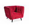 Křeslo CASTELLO 1 Velvet, bordó Bluvel 59/wenge drobná vada