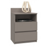Noční stolek Malvína M1, šedá