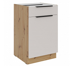 Kuchyňská skříňka Selva 50 D 1F 1S dub artisan/kašmír