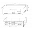 TV komoda WOOD II, dub wotan / antracit