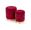 Taburet POLLY sada, bordó Velvet