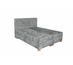 Čalouněná postel LARGO 160 s úložným prostorem, Šedá
