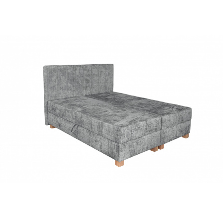 Čalouněná postel LARGO 160 s úložným prostorem, Šedá