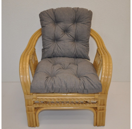 Polstr na křeslo Rio De Janeiro látka šedý melír