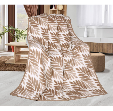 Deka Karmela jednolůžko 150x200cm béžový list Deka Karmela jednolůžko 150x200cm béžový list