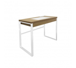 Stůl Dolem Industrial bílá základna