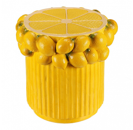 Taburet citrónový - větší, magnesium, barva žlutá