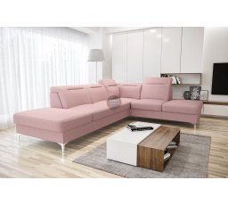 Rohová sedací souprava OSLO 295x220 - pravá, růžová
