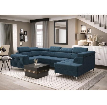 Rohová sedací souprava ORION MAX II s funkcí spaní 165x350x185 cm - volitelný odstín - levá