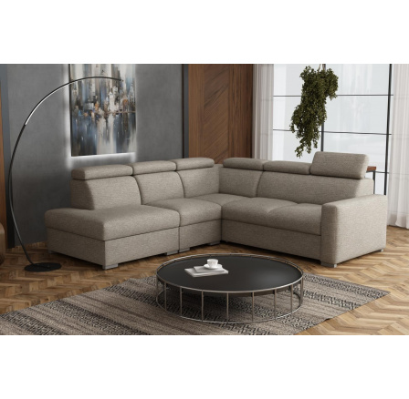 Sedací souprava Petrit VIII levá Aragon hnědošedá