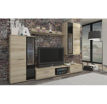 Obývací stěna Silos dub sonoma Obývací stěna Silos dub sonoma