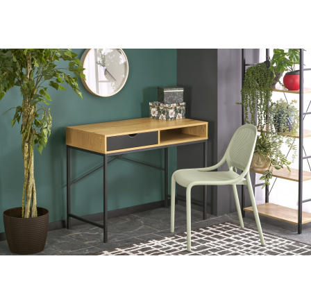 Psací stůl B50, přírodní / černý