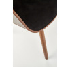 Jídelní židle K396, ořechová / černá