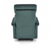 Polohovací křeslo SEMIR s USB, Tmavě zelená