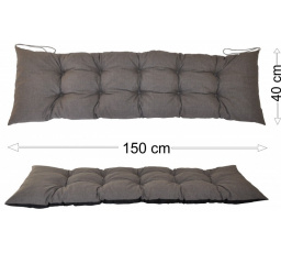 Podsedák 150x40 šedý melír