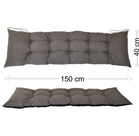 Podsedák 150x40 šedý melír