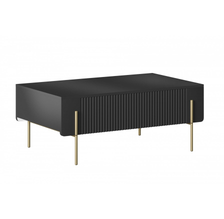 MALMI Konferenční stolek 100 2SZ - černý / zlaté nohy