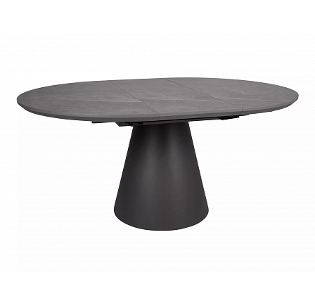 Jídelní stůl ANGEL II, Efekt šedého mramoru/Černá