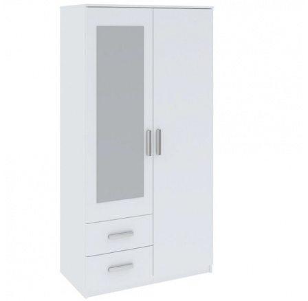 Šatní skříň TAMINA 2D2S, Bílá