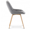 Jídelní židle, šedá, látka, CT-394 GREY2