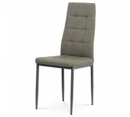 Jídelní židle, hnědá, látka, DCL-397 LAN2